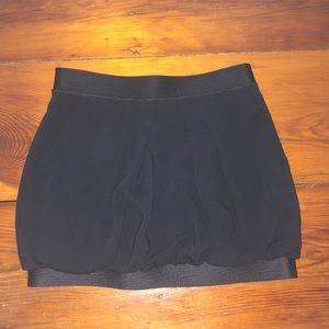 BCBG MAXAZRIA Black Bubble Mini Skirt w.Pockets